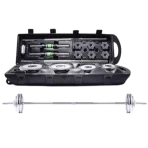 50kg Chromed Dumbbell Barbell set - Image 3