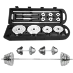 50kg Chromed Dumbbell Barbell set - Image 4